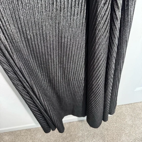 Baltic Born Black Velvet Andi Ribbed Wrap Dress Size Small Formal Bridesmaid - Picture 12 of 15